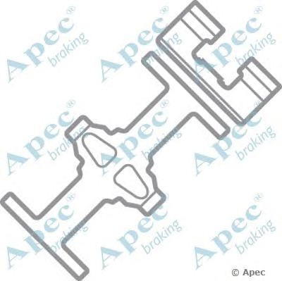 APEC BRAKING kit514 -  Комплектующие, тормозные колодки